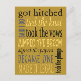 Eufemismen Bruiloft Feestje Uitnodiging Briefkaart