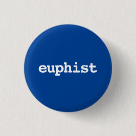 eufistische typografie Knop Ronde Button 3,2 Cm