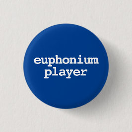 eufoniumspeler typografie Knop Ronde Button 3,2 Cm
