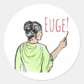 Euge! graffito Classic Ronde Sticker (Voorkant)