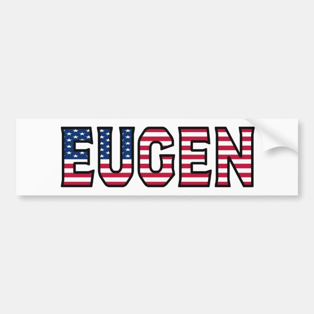 Eugen Name Vorname USA Aufkleber Sticker Auto (Voorkant)