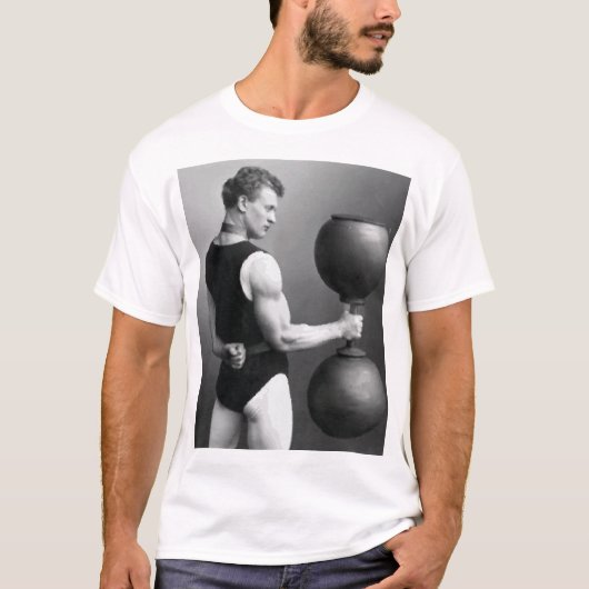 Eugen Sandow Curling een enorme domkop - Shirt (Voorkant)