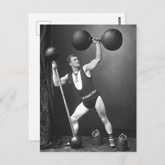 Eugen Sandow Strongman Briefkaart (Voorkant / Achterkant)