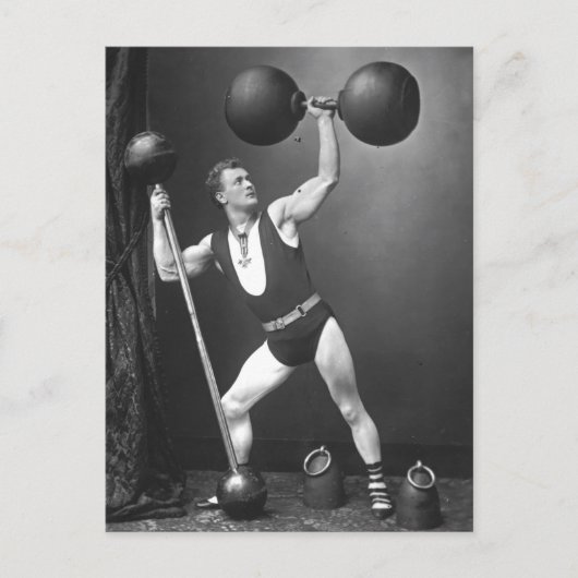 Eugen Sandow Strongman Briefkaart (Voorkant)