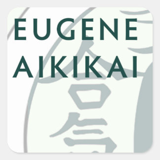 Eugene Aikikai vierkante sticks Sticker