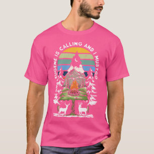 Eugene belt en ik moet terug naar Oregon Hikin T-shirt