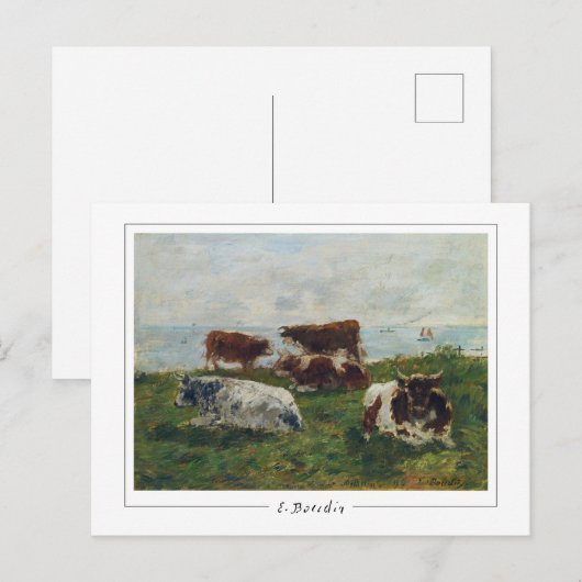 Eugène Boudin #174-2 - Kunstmatig Briefkaart (Voorkant / Achterkant)