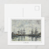Eugène Boudin #217-2 - Kunstpostkaart Briefkaart (Voorkant / Achterkant)