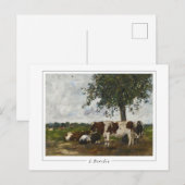 Eugène Boudin #25-2 - Kunstansichtkaart Briefkaart (Voorkant / Achterkant)