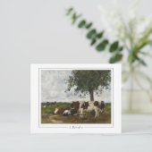 Eugène Boudin #25-2 - Kunstmatig Briefkaart (Staand voorkant)