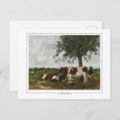 Eugène Boudin #25-2 - Kunstmatig Briefkaart (Voorkant / Achterkant)