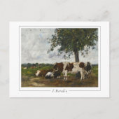Eugène Boudin #25-2 - Kunstmatig Briefkaart (Voorkant)