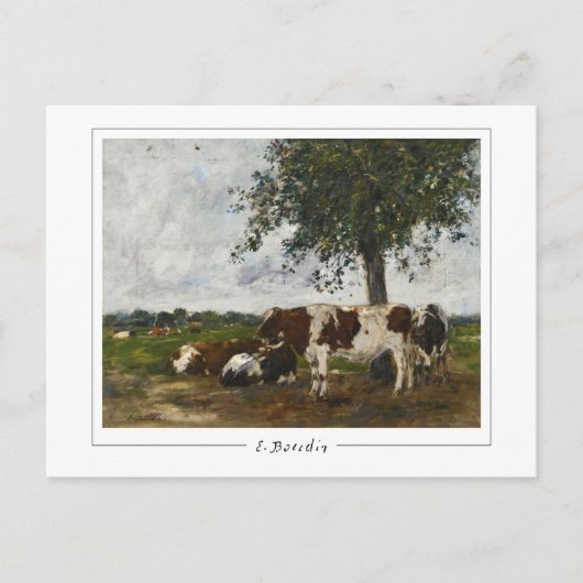 Eugène Boudin #25-2 - Kunstmatig Briefkaart (Voorkant)