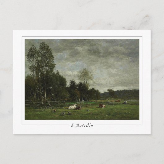 Eugène Boudin #27-2 - Kunstansichtkaart Briefkaart (Voorkant)