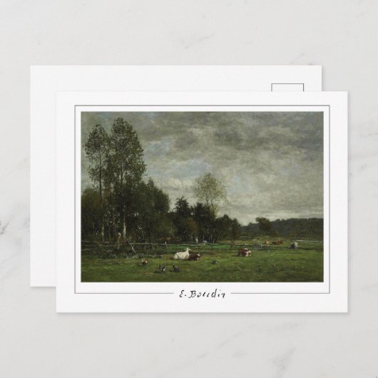 Eugène Boudin #27-2 - Kunstmatig Briefkaart (Voorkant / Achterkant)