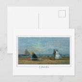 Eugène Boudin #30 - Kunstmatig Briefkaart (Voorkant / Achterkant)