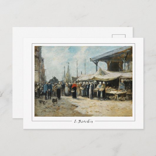 Eugène Boudin #31-2 - Kunstmatig Briefkaart (Voorkant / Achterkant)
