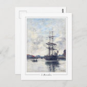 Eugène Boudin #418-2 - Kunstmatig Briefkaart (Voorkant / Achterkant)