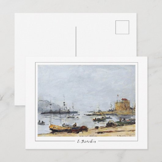 Eugène Boudin #478-2 - Kunstmatig Briefkaart (Voorkant / Achterkant)