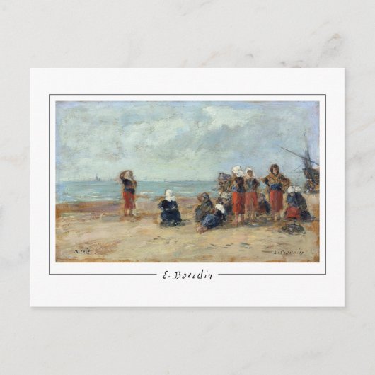 Eugène Boudin #494-2 - Kunstmatig Briefkaart (Voorkant)
