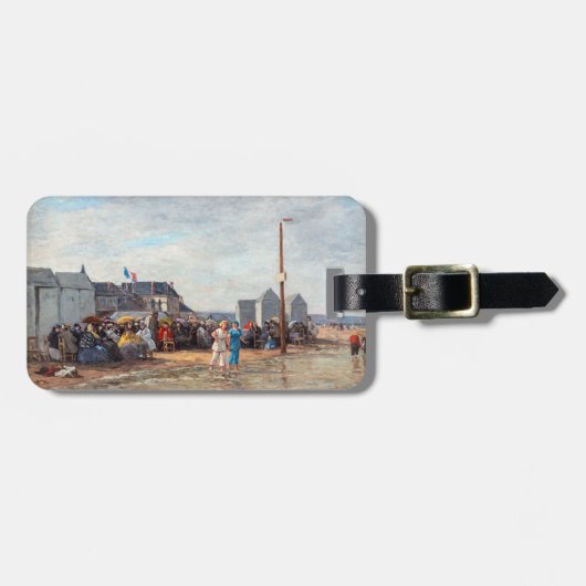 Eugene Boudin - Badmoment in Trouville Bagagelabel (Voorkant horizontaal)