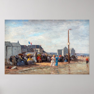Eugene Boudin - Badmoment in Trouville Poster