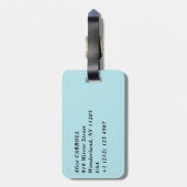 Eugene Boudin - Badtijd in Trouville Bagagelabel (Achterkant verticaal)