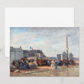 Eugene Boudin - Badtijd in Trouville Bedankkaart (Voorkant / Achterkant)