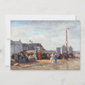 Eugene Boudin - Badtijd in Trouville Kaart (Voorkant)