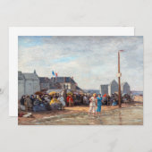 Eugene Boudin - Badtijd in Trouville Kaart (Voorkant / Achterkant)