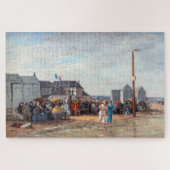 Eugene Boudin - Badtijd in Trouville Legpuzzel (Horizontaal)