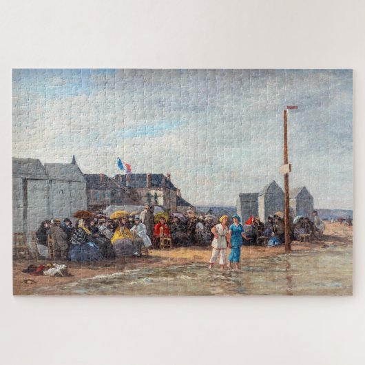 Eugene Boudin - Badtijd in Trouville Legpuzzel (Horizontaal)