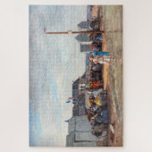 Eugene Boudin - Badtijd in Trouville Legpuzzel (Verticaal)