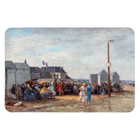 Eugene Boudin - Badtijd in Trouville Magneet (Horizontaal)