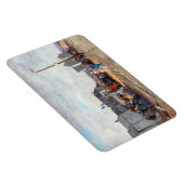 Eugene Boudin - Badtijd in Trouville Magneet (Rechterzijde)