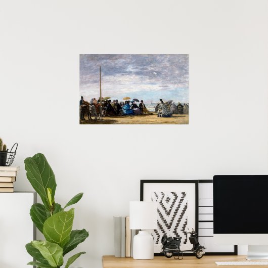 Eugene Boudin Beach Poster (Thuiskantoor)