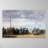 Eugene Boudin Beach Poster (Voorkant)