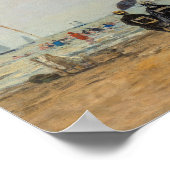 Eugene Boudin - Bijeenkomst op het strand Poster (Hoek)