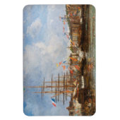 Eugene Boudin - Feest in de haven van Honfleur Magneet (Verticaal)