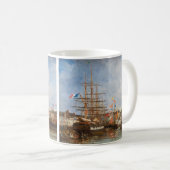 Eugene Boudin - Festival in de haven van Honfleur Koffiemok (Voorkant rechts)