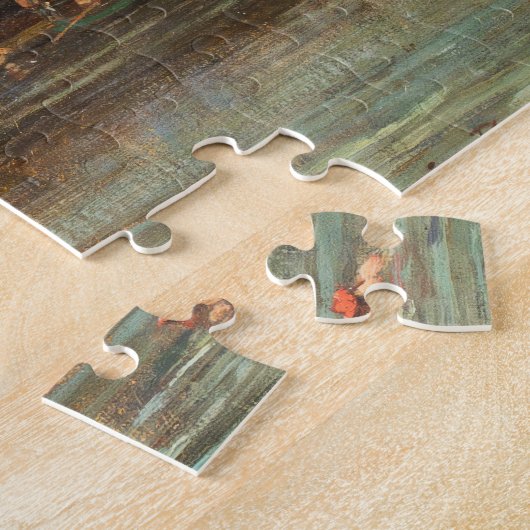 Eugene Boudin - Festival in de haven van Honfleur Legpuzzel (Zijkant)