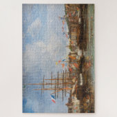 Eugene Boudin - Festival in de haven van Honfleur Legpuzzel (Verticaal)