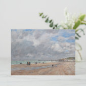 Eugene Boudin - Het strand bij Deauville Bedankkaart (Staand voorkant)