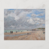 Eugene Boudin - Het strand bij Deauville Briefkaart (Voorkant)
