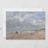Eugene Boudin - Het strand van Deauville Bedankkaart (Voorkant)