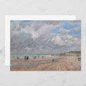 Eugene Boudin - Het strand van Deauville Kaart (Voorkant / Achterkant)