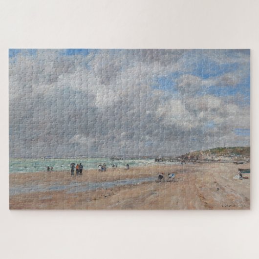 Eugene Boudin - Het strand van Deauville Legpuzzel (Horizontaal)
