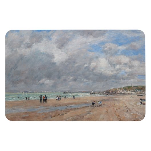 Eugene Boudin - Het strand van Deauville Magneet (Horizontaal)