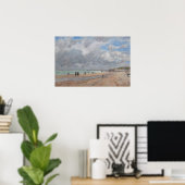 Eugene Boudin - Het strand van Deauville Poster (Thuiskantoor)
