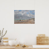 Eugene Boudin - Het strand van Deauville Poster (Keuken)